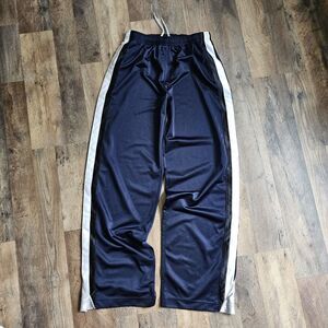 Vintage Y2K NIKE Youth Boys Track Pants XL Sz 18-20 Zipped Hem Embroidered Logo
